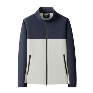 Veste coupe-vent légère à la mode pour hommes manteau en polyester écologique Logo élégant imperméable respirant transfert de chaleur - Product Image 4