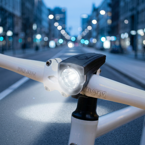 ไฟหน้าจักรยานซิลิโคน USB StVZO 25 LUX สีขาว LED ชาร์จไฟได้ รุ่น SFL545 พร้อมไฟแสดงสถานะแบตเตอรี่ต่ำ CN;GUA - Product Image 3