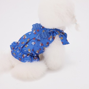 OEM ODM Chaleco Ecológico de Algodón Transpirable para Perros, Vestido sin Mangas con Estampado Floral para Perros Pequeños y Medianos, Malteses - Product Image 6