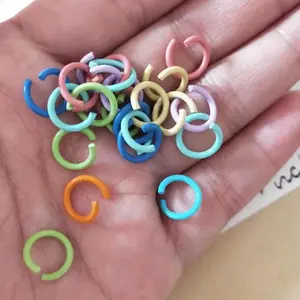 1.2*10mm दौर स्प्लिट कीरिंग कूदो रिंगों गहने खिलौना बनाने के लिए खुले कनेक्टर अंगूठी धातु ठोस ओ के छल्ले सामान चाबी का गुच्छा थोक