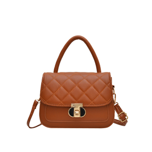 Sac à main matelassé pour femme, élégant sac fourre-tout à motif losanges, sac à main chic à poignée supérieure, sac bandoulière de travail pour femme 2026 - Product Image 1