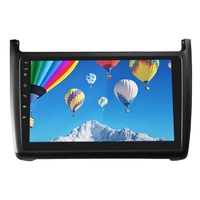 Podofo 9 ''cadre d'autoradio dédié ABS support en plastique panneau couverture garniture accessoires de voiture pour VW POLO 2011-2016