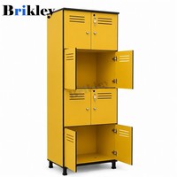 Casier de gym robuste Brikley en stratifié compact résistant aux chocs avec serrure numérique pour école, stade, casier HPL