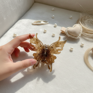 Vendita calda di tendenza Vintage per bambini fermagli per capelli a becco d'anatra tessuto a cuore all'ingrosso accessorio - Product Image 3