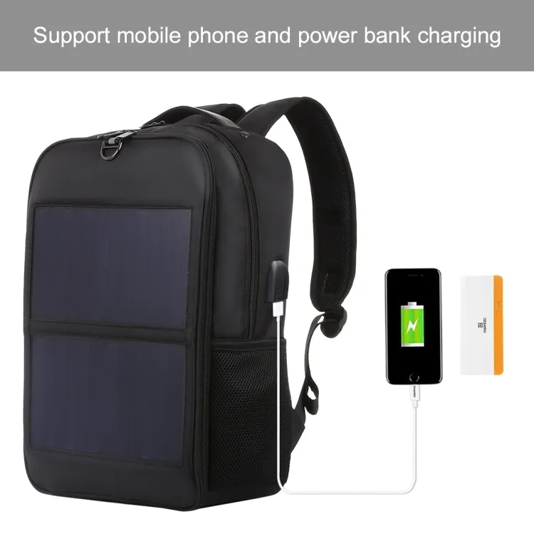 HAWEEL-mochila con Panel Solar para ordenador portátil, bolsa Original de alta calidad con mango y puerto de carga USB de 5V/2.1A, 14W