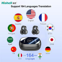 Vente chaude OWS M47 Sports Écouteurs sans fil avec affichage de l'alimentation LED Écouteurs à clipser Traducteurs intelligents