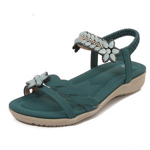 Summer Fashion Trend Women's Genuine Leather Open Toe <b>Sandals</b>-Durable Strappy Design for Spring - Product Image 1