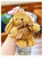 Porte-clés en peluche lapin 3D, mini lapin moelleux et doux, cadeau promotionnel