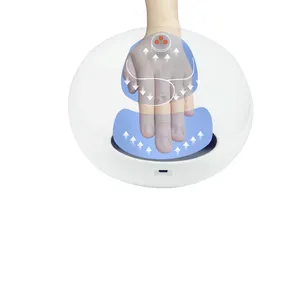 Mini massageador de dedo manual com rolo de calor massageador de mão para artrite massageador de mão sem fio com 6 níveis