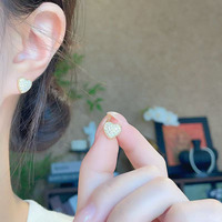 Boucles d'oreilles pendantes en or jaune 18 carats avec diamants de laboratoire, boucles d'oreilles pendantes tendance, boucles d'oreilles à dos plat, boucles d'oreilles en or