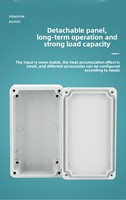 Boîtier de jonction en aluminium moulé sablé, modèle FA7, 111x64x37mm, pour usage extérieur, Chine continentale