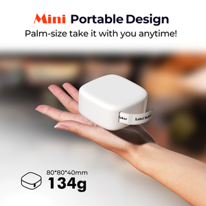 Mini <span class=keywords><strong>imprimante</strong></span> thermique de poche pour les marques de cadeaux de bureau, largeur d'impression 14-16 mm, papier thermique 0,5 pouce pour mini <span class=keywords><strong>imprimante</strong></span> 60x40 personnalisé - Product Image 5
