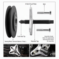 Kit d'outils de dépose universel professionnel CIHOO CIH1733 de 46 pièces pour équilibreur harmonique de volant et poulie, 3 griffes haute performance