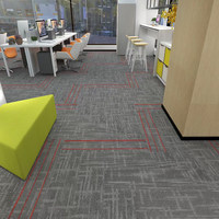 Karpet Grosir Seri XingGuang S, Karpet Kantor Komersial PP, Ubin Karpet PVC, Ubin Karpet Persegi Panjang 25x100, Sederhana dan Tahan Lama