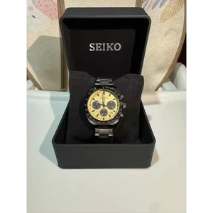 Nouvelle montre chronographe de luxe pour homme Seiko, quartz non mécanique, avec bracelet en acier inoxydable, épaisseur du boîtier de 5 mm, affichage du cadran à aiguilles - Product Image 3