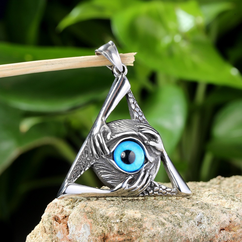 Pendentif aux yeux bleus (chaîne non incluse)