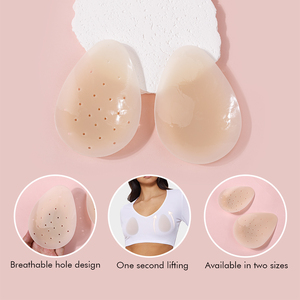 Reusable Sexy Breast Patch for Women Water Drop <strong>Shape</strong> Lifting <strong>Nipple</strong> Cover Washable Seamless Adhesive - Product Image 4