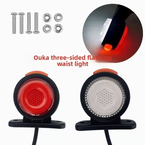<span class=keywords><strong>Feux</strong></span> <span class=keywords><strong>de</strong></span> dégagement clignotants double face 12V/24V pour camions, <span class=keywords><strong>feux</strong></span> d'avertissement LED lumineux sur trois côtés pour remorques - Product Image 3