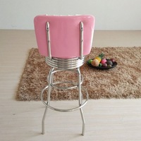 Ensemble de tabourets de bar et banquette rétro américains des années 50, banquette en vinyle turquoise avec chaises assorties pour usage en restaurant