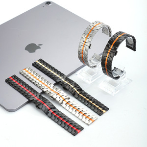 Logo personnalisé adapté au bracelet en acier inoxydable Samsung Watch7 et au bracelet <span class=keywords><strong>Huawei</strong></span> GT5pro 20/22mm - Product Image 3