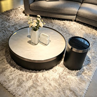 Table basse moderne de luxe légère, en marbre naturel, pour salon, durable, hauteur réglable, idéale pour villa - Meilleures ventes