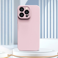 Étui de téléphone portable en silicone liquide luxueux, doux comme de la peau, en TPU, antichoc pour iPhone 16 Pro Max 18 Plus 17 AIR
