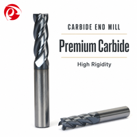 Offre Spéciale DINGLI CNC Personnalisé ODM/OEM Fraise en spirale à 4 dents en carbure de tungstène revêtu AlTiN HRC55 pour le métal