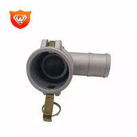 Raccord rapide hydraulique en aluminium Type C à 90 degrés, raccord rapide à face plate 90