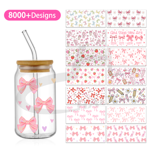 Factory Libby 16oz 20oz 40oz UV DTFカップラップ転写 防水3Dステッカー付き 即納 UV DTFカップラップ 卸売 - Product Image 1