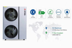 Pompe à chaleur air-eau EVI 18,44 kW R290 A+++ Chauffage Refroidissement Eau chaude sanitaire WiFi OEM - Product Image 6