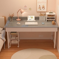 Bureau informatique tout-en-un moderne et simple avec coiffeuse intégrée pour appartement, chambre et hôtel – Petit bureau de table