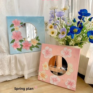 Nuevo Kit de Arte con Textura de Tulipán - Set de Pintura Acrílica con Arena, Lienzo y Marco de Espejo para Niñas, Fiesta Creativa Nocturna - Product Image 2