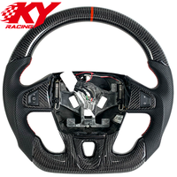 Volant sport en cuir et fibre de carbone personnalisé, compatible avec Renault Megane Mk3 RS Trophy, Clio IV RS, Megane III RS