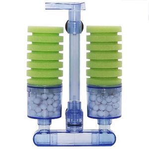 Pompe à <span class=keywords><strong>air</strong></span> verte en <span class=keywords><strong>mousse</strong></span> <span class=keywords><strong>double</strong></span> aquarium Xinyou, tête d'alimentation, entrée d'hydro, éponge de pré-filtration XY-2900 - Product Image 5
