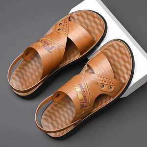 Sandalias de Verano para Hombre, de Plataforma, de Piel, Antideslizantes, Transpirables, con Soporte de Arco, Ligeras, Casuales, para Uso Diario - Product Image 5