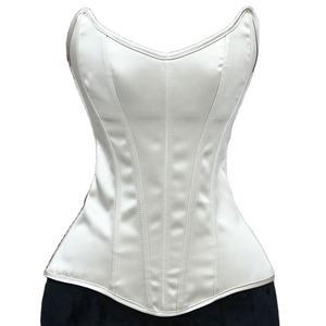 Women's XS Vintage Lace Bodice Strapless Overbust Corset Firm Tight Boned Shaping Tops for Wedding Stage Costume Waist <strong>Trainer</strong> - Product Image 1