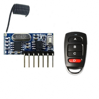 Module récepteur RF 433 MHz avec décodeur de code d'apprentissage, kit DIY sans fil 433 MHz à 4 sorties pour télécommande, encodage 1527