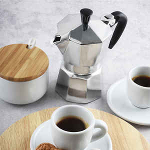<span class=keywords><strong>Cafetera</strong></span> Moka Icónica LIHONG para Estufa, Olla <span class=keywords><strong>Italiana</strong></span> para Café Mocha, <span class=keywords><strong>Cafetera</strong></span> Moka Manual de Aluminio de 1-6 Tazas - Product Image 6