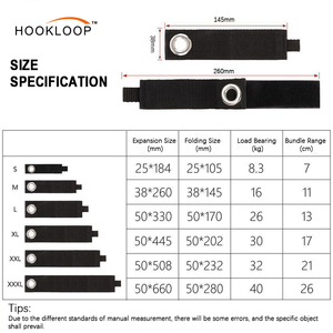 工业强度尼龙钩环带金属环可重复使用设计重型软管和电线管理任务 - Product Image 6