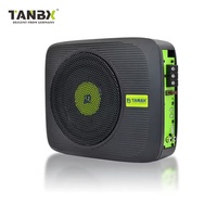 TANBX Subwoofer actif pour voiture ultra-fin de 6,5 pouces, subwoofer haute puissance à basses profondes TB-65S