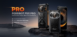 Fossibot F101 Pro Double Écran 5,45 pouces 8+128 Go 15 Go RAM 128 Go ROM 10600 mAh Robuste 10600 mAh Face ID NFC 10600 mAh - Product Image 2