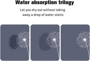 Custom Handmade Soft Super Absorbent Non-Anti Slip Quick Drying Diatom Mud Bath <b>Mat</b> <b>Set</b> Home Hotel Use Pet Friendly - Product Image 4