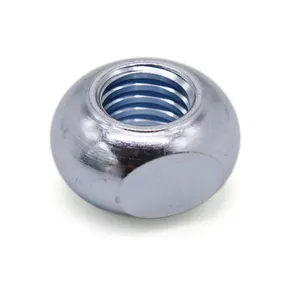 Galvanized Nut Metal Screw Head Cover Caps Thread Blind Hole Adjusting Nut Ball Nuts for Clutch Cable Essential Genre