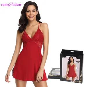 Costumes de nuit en dentelle pour femmes, coffret d'emballage avec logo, ensembles de lingerie sexy et exotiques, style coréen pour adultes, lingerie européenne de grande taille pour femmes