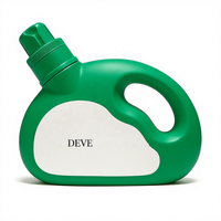 Seau en plastique demi-rond vide de 800 ml, bouteille de détergent à lessive liquide