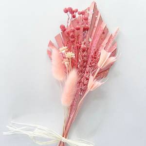 Caja de regalo de hoja de <span class=keywords><strong>palma</strong></span>, flores y plantas preservadas, ramo de hojas secas, oferta de fábrica, precio atractivo - Product Image 3