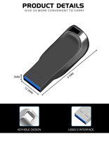 Venta caliente logotipo personalizado Memory Stick Flash Drive 16G 32GB 64GB 128GB Metal Pendrive USB 2,0 3,0 Flash personalizado USB Flash Drive