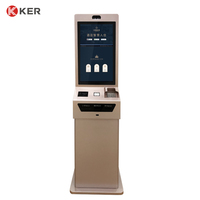 Vente directe d'usine OEM ODM Kiosque d'hôtel personnalisable de 27 pouces avec distributeur de cartes-clés d'hôtel à enregistrement automatique