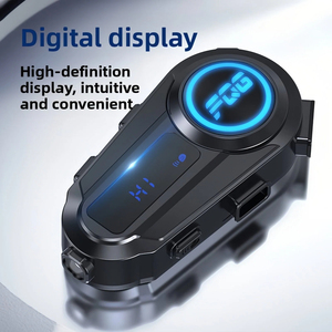 Auriculares para Casco de Motocicleta Y08, con Reproductor MP3, Reducción de Ruido, Pantalla LCD, Función de Compartir Música para Motociclismo - Product Image 4