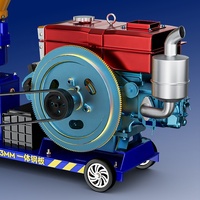 Nouvelle machine à granulés d'aliments pour volailles modèle 180, moteur diesel/essence, granulateur domestique 220V